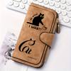 Black Striped Cat Women's Long Wallet Multi - functional Snap Coin Purse Cute Cat Design Gift for Cat Lovers Daily Commute Outdoor Travel Family Use