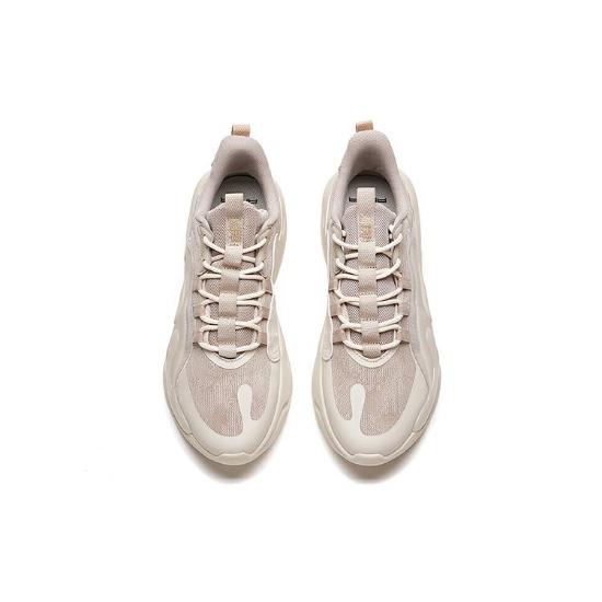 Anta Lifestyle Series Tide Worship 2.0 Comfortable Non-Slip Wear-Resistant Low-Top Casual Shoes Men Sneaker Mud-Gray 112138840-3