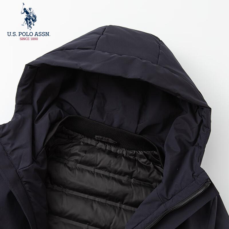 U.S. Polo Assn. Herren-Daunenjacke mit Kapuze