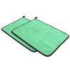 Cotton Fishing Towel Thickening Water Absorption Double Sided Color Towel Fishing Accessory(Green Gray )