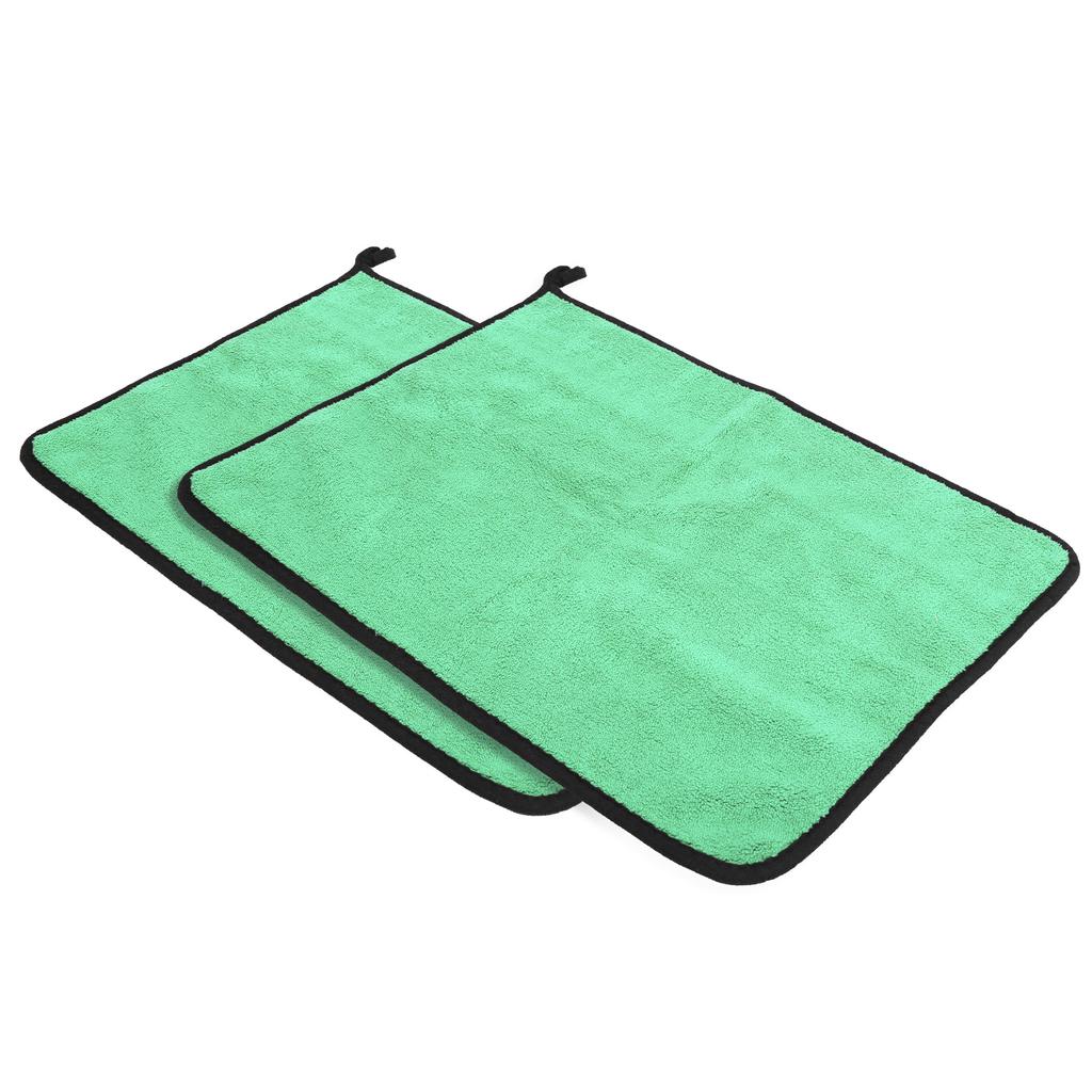 Cotton Fishing Towel Thickening Water Absorption Double Sided Color Towel Fishing Accessory(Green Gray )