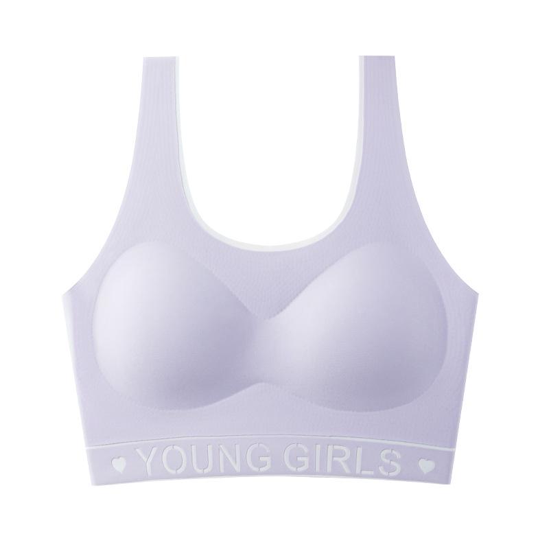 Development Period Tube Top Girls Underwear Seamless Middle and High School Students Chest Wrapping Breathable Thin Fixed Girls Vest Bra