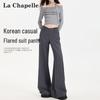La Chapelle Women's High-Waisted Flared Trousers