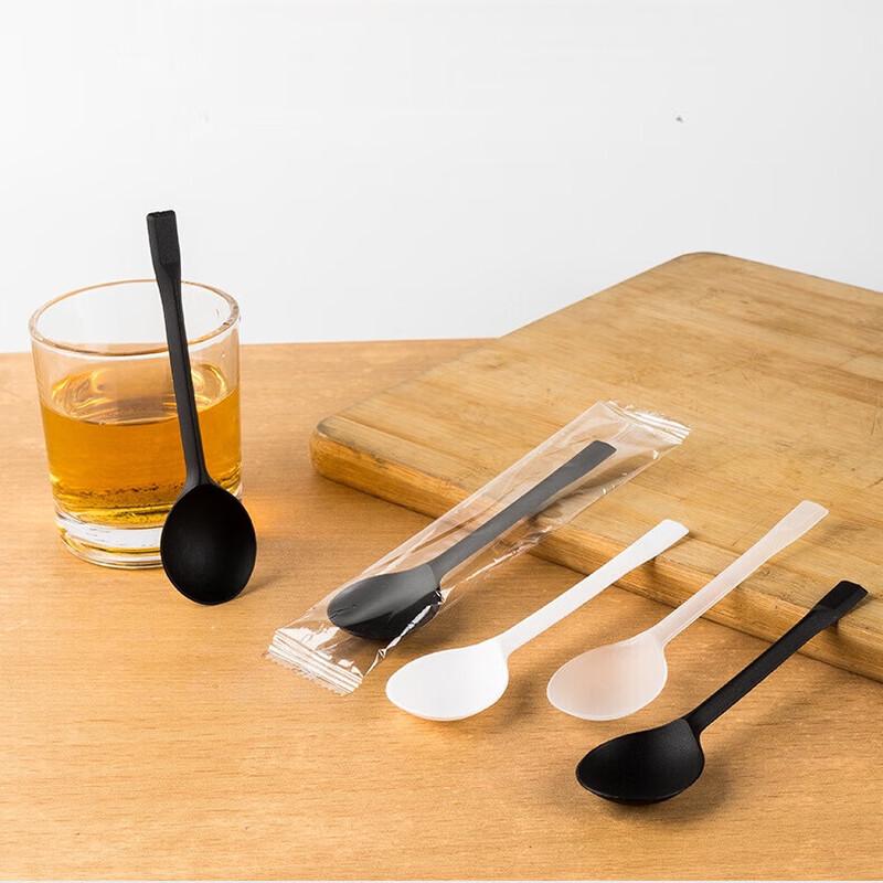 ZISIZ Disposable Plastic Soup Spoon