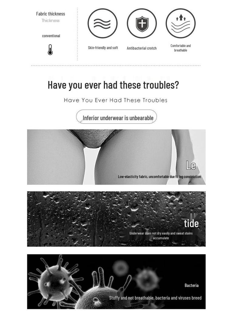 Cmierf Kuect Nahtlose Damen-Slips aus Graphen (4 Packung)