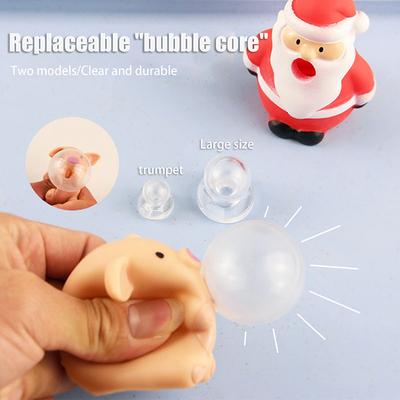 5 Τμχ S/L Παιχνίδι Πίεσης Αξεσουάρ Diy Universal Διαφανές Υλικό TPR Εσωτερική Μπάλα Φυσάει Φυσαλίδες Για Κούκλα Πυρήνας Φυσαλίδας
