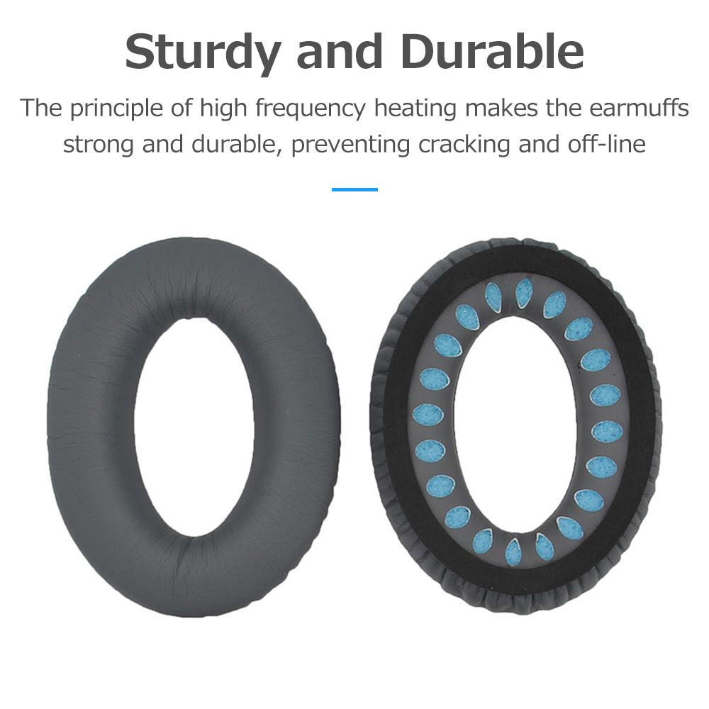 Head Mounted Headset Memory Foam Ear Cushions Replacement Soft Breathable Ear Pads Compatible with Bose QC25 QC15 QC35