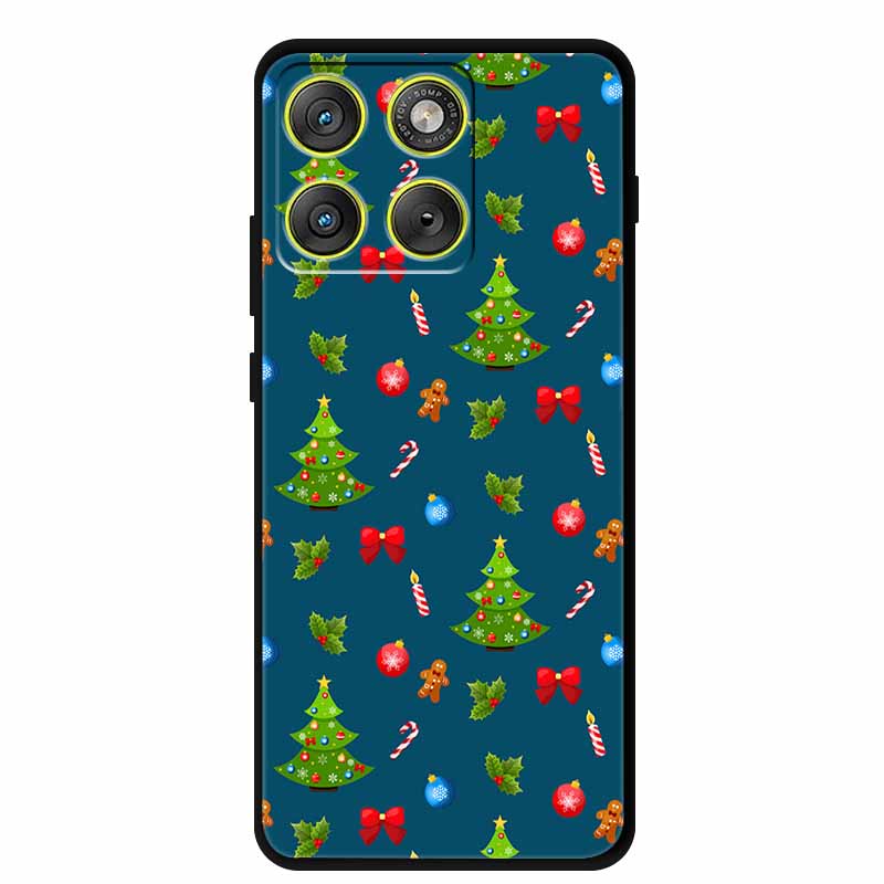 Christmas Phone Cases For Motorola Edge 70 5G Case Silicone Soft Back Cover Christmas Tree for Moto X70 Air 5G Edge70 Back Cover