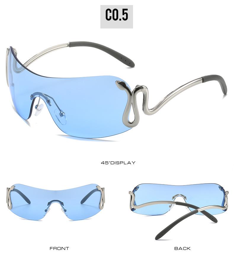 2023 Y2K Animal Fashion Sunglasses for Women – European and American Style Snake Design