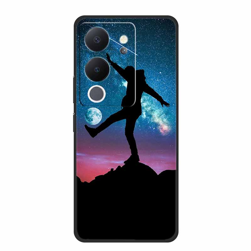 Phone Case For Vivo V30 Lite 5G Back Cover Case Shockproof Black Silicone Soft Funda For Vivo V30 Lite Case V 30 Lite Coque Capa