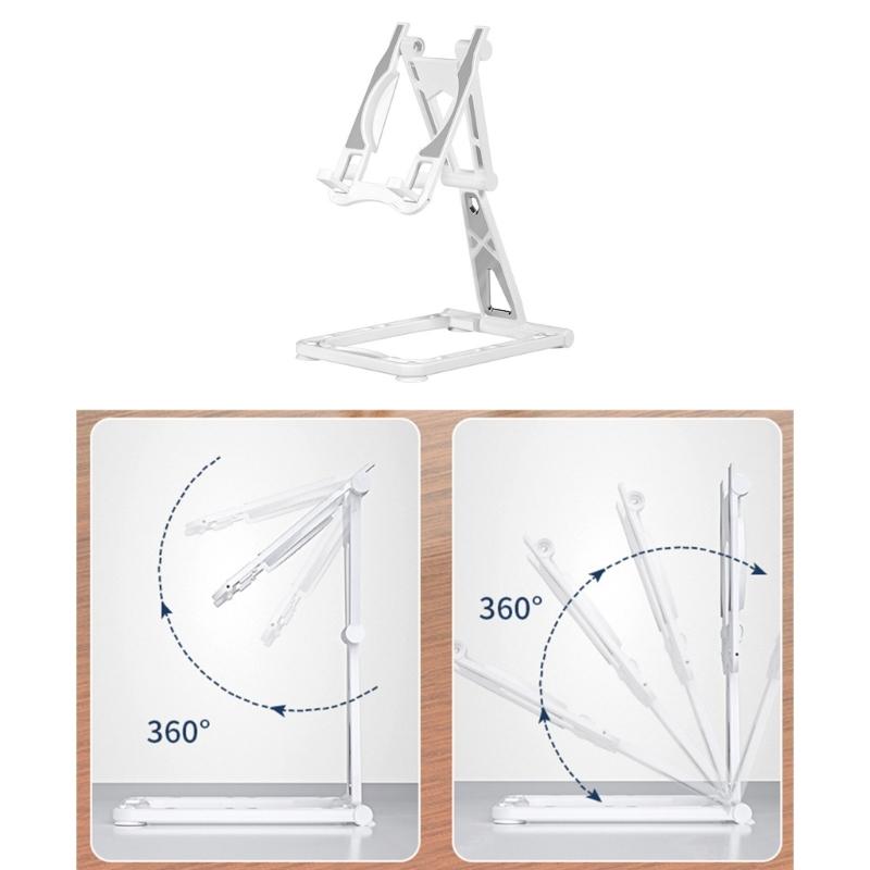 Phone Holder Built in Wireless Charging Slot Height Adjustable Stand for Phone 16 15 14 Tabletop Support Cradle