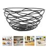 Iron Wire Fruit Basket Round Decorative Storage Bowl for Kitchen Counter Vegetable Snack Bread Organizer Fruit Baskets