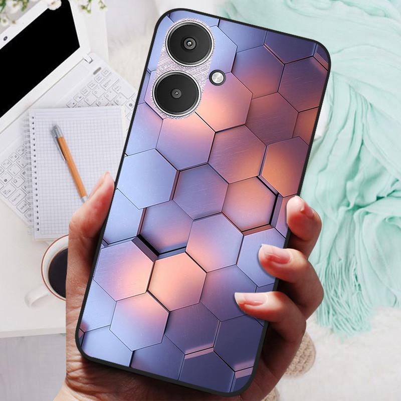 For Xiaomi Redmi 13C 5G Case Black Silicone Bumper Wolf Lions Soft TPU Covers for Xiaomi Redmi 13C 5G Funda Coque Protective