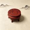 9.5cm Display Stand Base Round Wooden Bonsai Stand Vintage Wooden Display Pedestal  Patio Balcony
