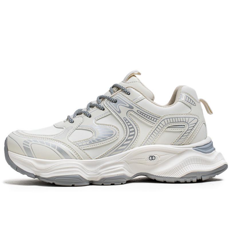 Men's Trendy Mesh Dad Shoes - Breathable, Thick-Soled Spring/Summer Casual Sneakers for Teens