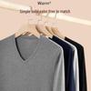 Langsha Men's V-Neck Pure Cotton Thermal Underwear Set