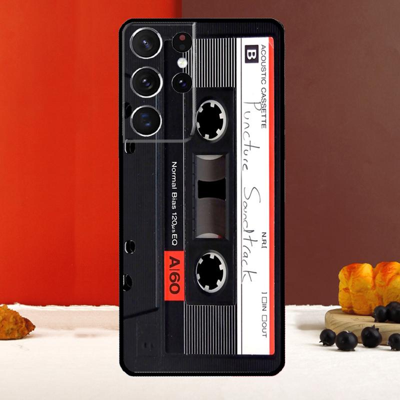 Cassette Tape Case For Samsung Galaxy S23 S22 Ultra S21 S10 S9 S20 Plus Note 10 20 S20 FE S21 FE Back Cover
