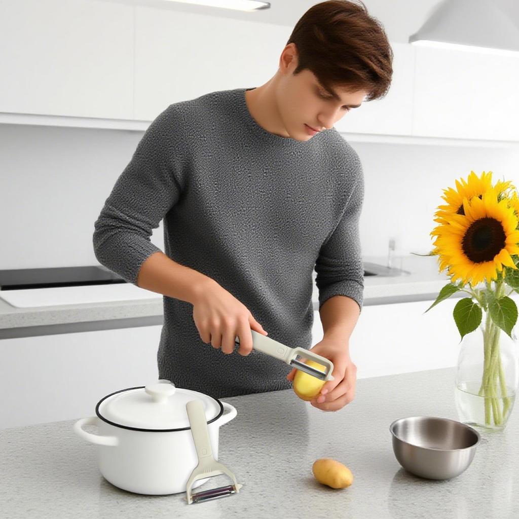 Kitchen Steel Vegetable Fruit Peeler Grater Food Presentation Hand Tool Veggie Processing Gadget for peeling sugarcane and bark