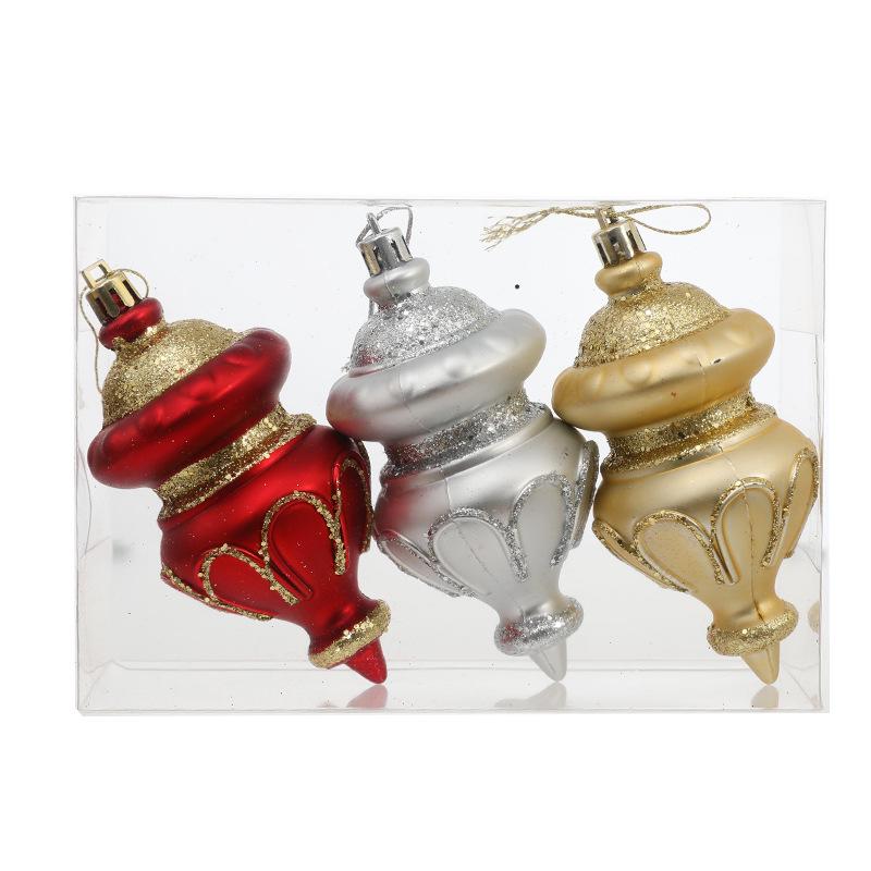 Hand-Painted Flat Candy Christmas Tree Ornament Set