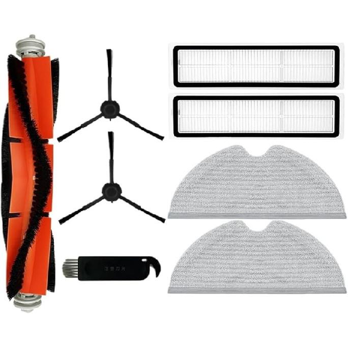 Compatible for Mova Haoxuan600 Z500 Robot Vacuum Cleaner Spare Parts Accessories ... Roller Main ... Side Brush ... Filter ... Mop Rag Cloth (Color :