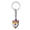 New Arrival Adorable Pet Dogs PVC Soft Keychains Bag Hanging Pendant Car Keyrings Animals Key Chains Accessories Wholesale Gift