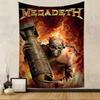 Vintage Megadeths Heavy Metal Rock Band Hanging Bohemian Tapestry Hanging Tarot Hippie Wall Rugs Dorm Japanese Tapestry