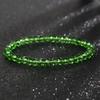 Square imitation crystal chain bead bracelet Bohemian style glass crystal bracelet Simple and sweet bracelet jewelry