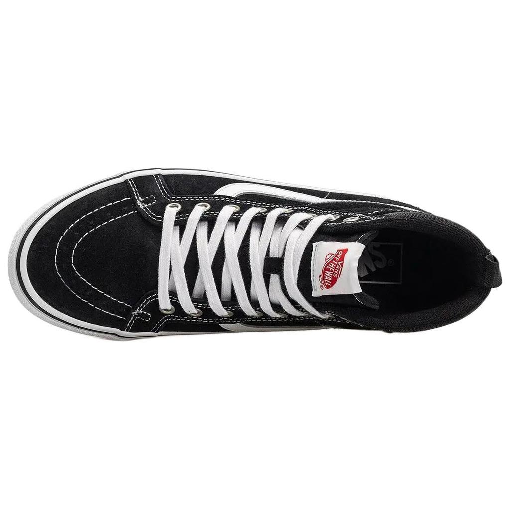 Vans MTE Sk8-Hi Comfortable Soft Waterproof Breathable High-Top Skate Shoes Unisex Skate Shoes Black White VN000EB4BA2