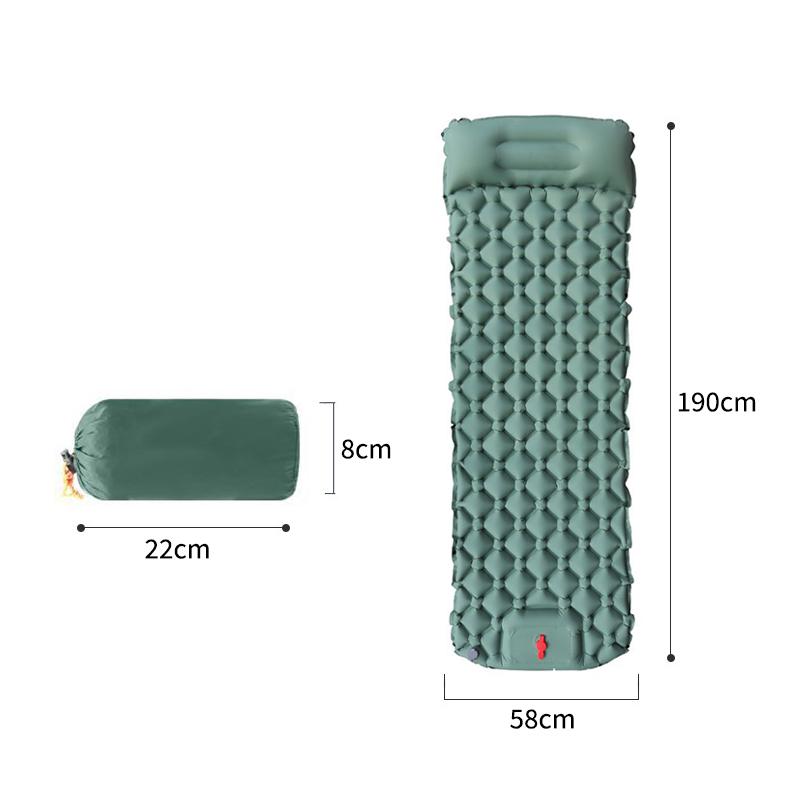 Lightweight Sleeping Air Mattress Ultralight Built In Inflator Pump Outdoor for Camping Hiking Travel