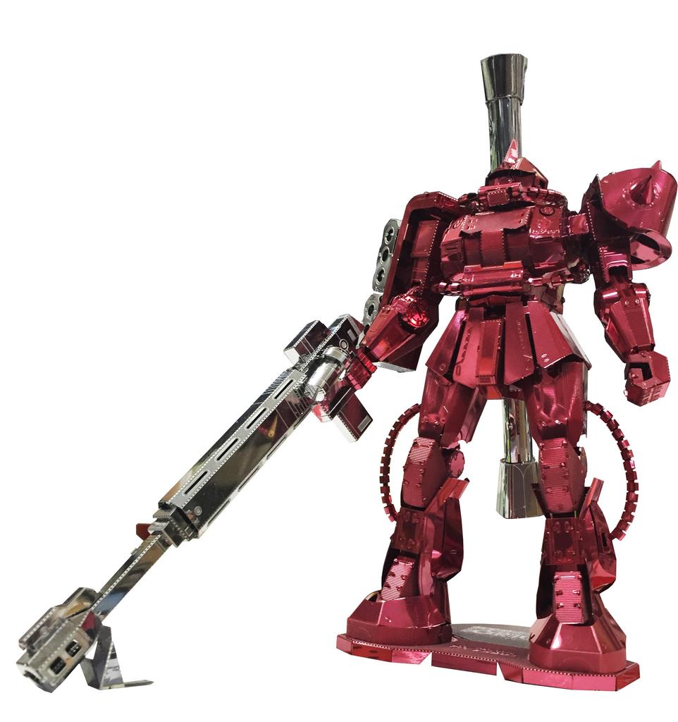 Tenyo Metallic Nano Puzzle Mobile Suit Gundam Zaku II Stainless Steel Material No Adhesive Required Thick Laser Processing Craft Project 3D Model