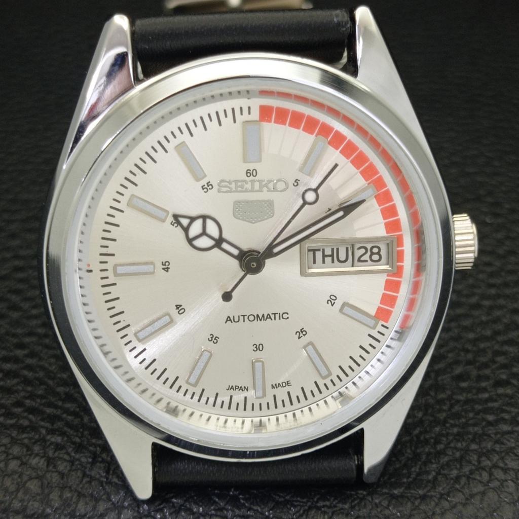 JAPAN VINTAGE REFURBISHED SEIKO 5 AUTOMATIC 6309A MENS SILVER WATCH A440851-9 Sk-a440851-1