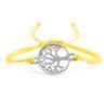 26Colors Wax Thread Braided Bracelets Charm Silver- Tree of Life String Bracelet Adjustable Bangles Friendship Gift Jewelry