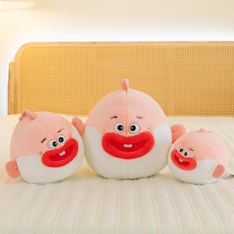 Clown Cute Fish Plush Toy Big Mouth Chubby Doll Children Comfort Gifts Girl