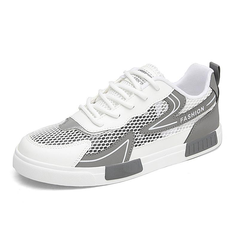 Large size sports shoes summer new mesh breathable thick-soled casual men's shoes outdoor non-slip wear-resistant board shoes tide
