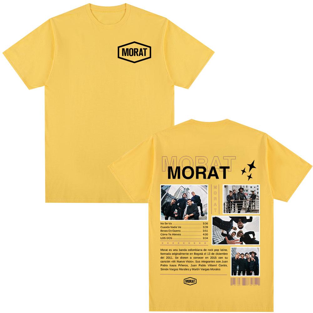 Morat Band Graphic T-shirts Unisex Women Clothing Fashion Hip Hop T-shirt Casual Cotton Oversized Short Sleeve T Shirts Streetwear