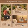 AM/FM/SW Retro Radio with Bluetooth, 3 Power Supply Options, Wood Effect Housing, 5W Speaker with Improved Bass, Supports USB/TF/AUX
