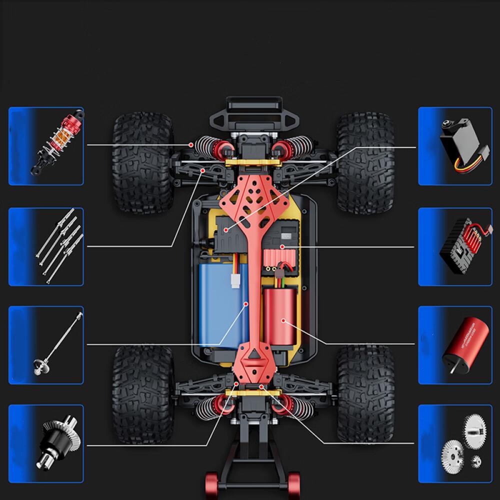 Metal remote control car Professional Rally car Brushless off-road Car Racing Drift Bigfoot Car Alloy Boy toy (75km/h)