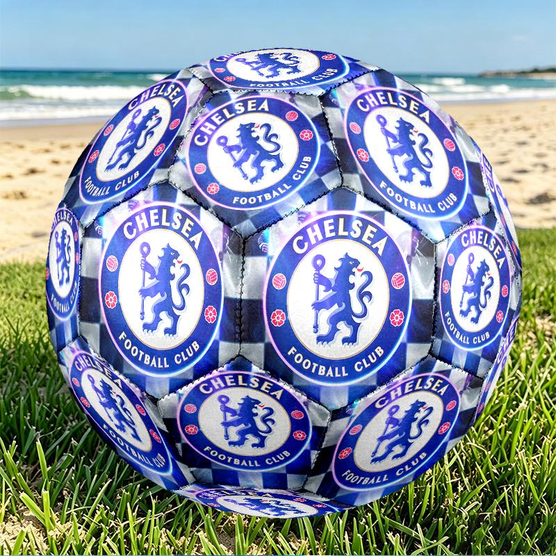 football club F.C Print Size 5 Soccer Ball, PU Wear Resistant Football for Match Training and Daily Practice, Birthday Gift for Soccer Fans