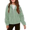 Kids' Fashion Fleece-Lined Thickened Hooded Oversized Sweatshirt Warm Casual Jacket For Fall/Winter