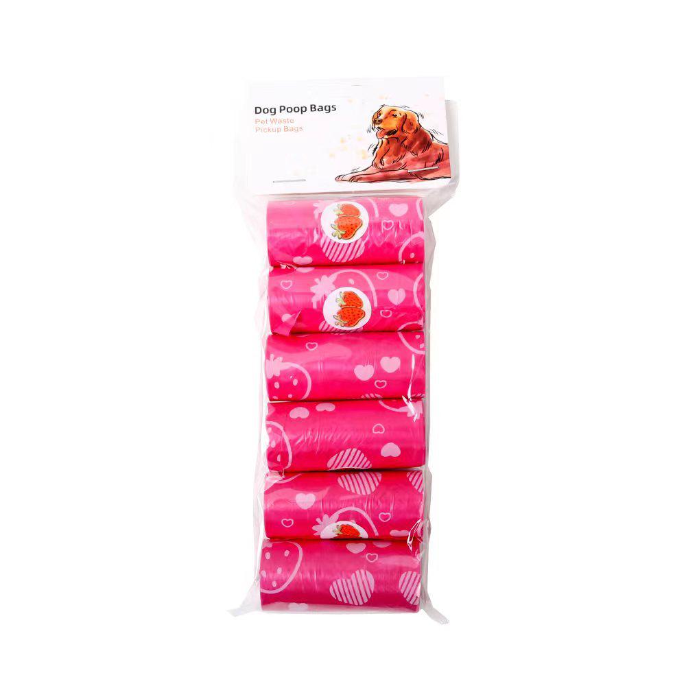Scented Degradable Pet Waste Bags with Dispenser for Outdoor Use