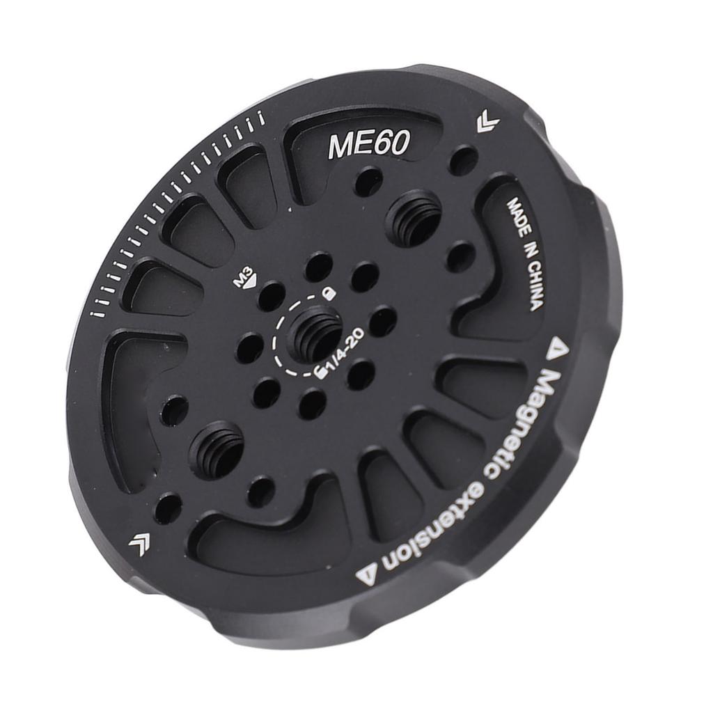 Magnetic Phone Tripod Adapter 14Inch Thread Multi Angle Locating Holes Phone Tripod Mount Adapter