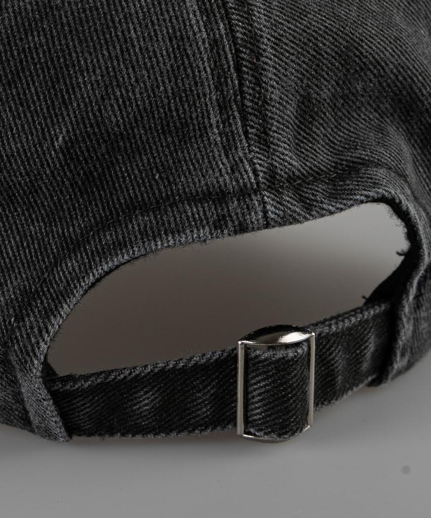 Chaebteo Standard Pigment Damage Ball Cap-Charcoal