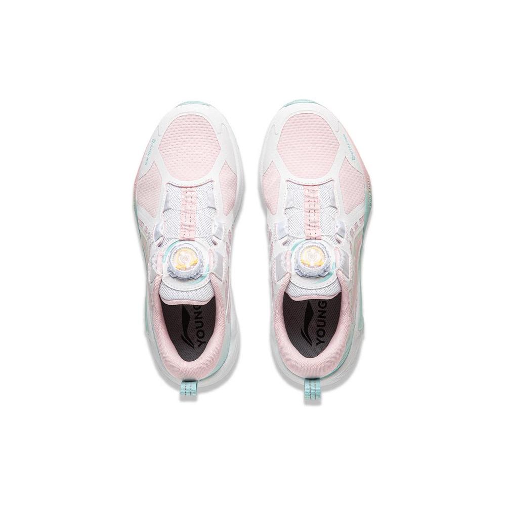 Li Ning Kids Running Shoes Kids Sneakers White Pink YKFU004-6