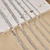 925 Sterling Silver Cuban Link Chain Necklace  Solid Silver Curb Chain for Men Women Hip Hop Jewelry