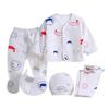 5Pcs/set Infant Baby Boy Girl Spring Cartoon Pattern Pajamas Sleepwear Underwear Clothes Sets