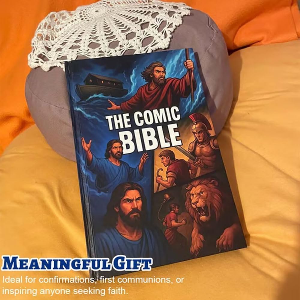 Die Comic-Bibel für alle Altersgruppen, Neues Vollfarbig Illustriertes Bibel-Comicbuch, von Genesis bis Offenbarung mit Vollständigen, Christlichen G