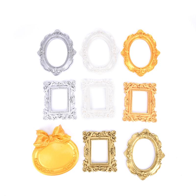 Projekt wyświetlacza sztuki paznokci Retro metalowa nieregularna ramka na zdjęcia narzędzie do pokazywania paznokci