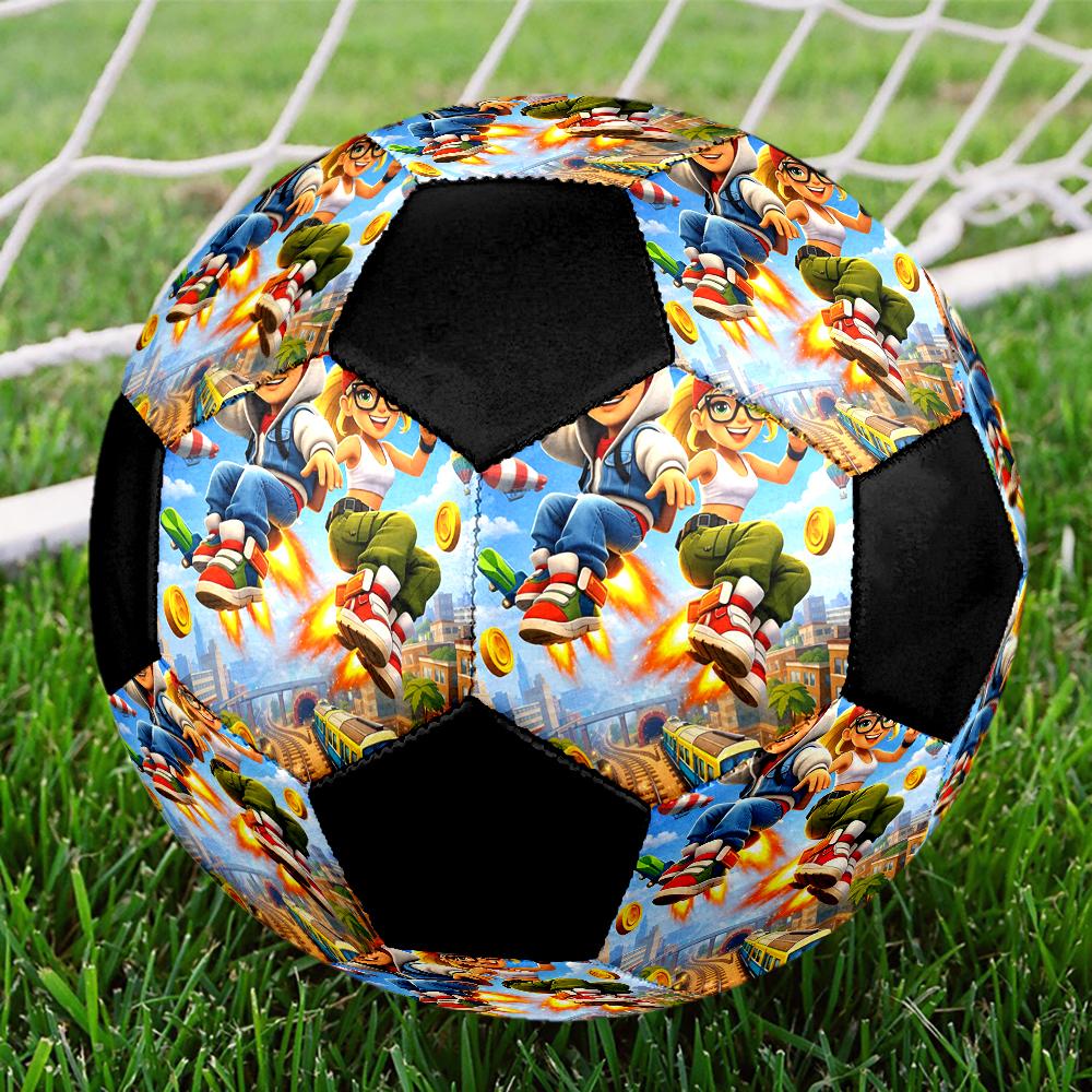 Subway Surfers Theme Size 5 Soccer Ball, Suitable for Both Indoor and Outdoor Matches, a Gift Suitable for Everyone.