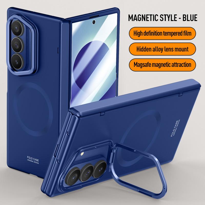 Applicable To Samsung ZFold1Ultra Mobile Phone Case All-inclusive Case Film Integrated Fold1 Lens Holder Magnetic Suction Anti-drop Cover
