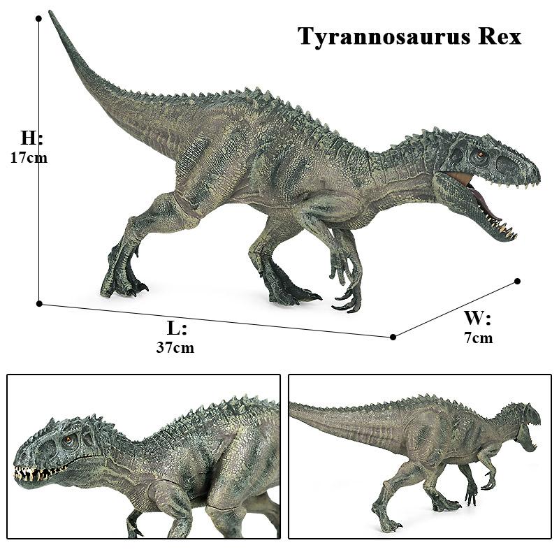 Oenux Jurassic Dinosaur Spinosaurus Indominus Rex Action Figures Open Mouth Tyrannosaurus Animals Model Collection Kid Toy Gift